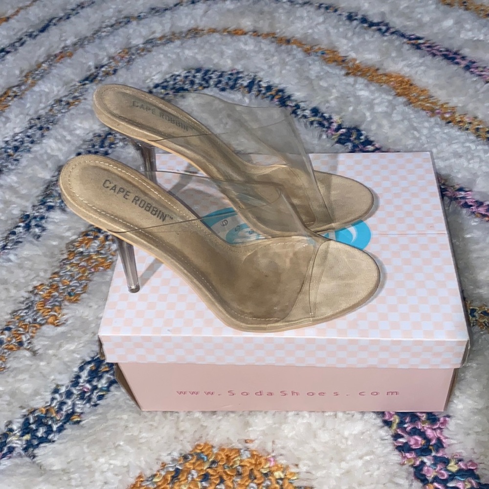 Clear heels